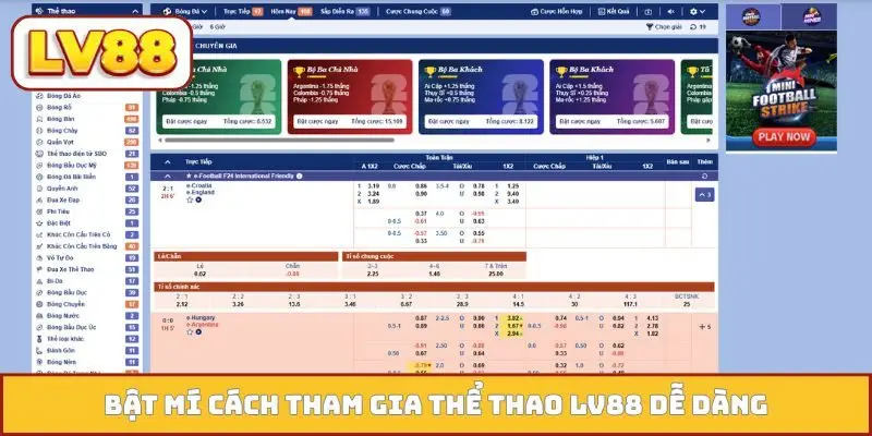 Bật mí cách tham gia thể thao LV88 dễ dàng